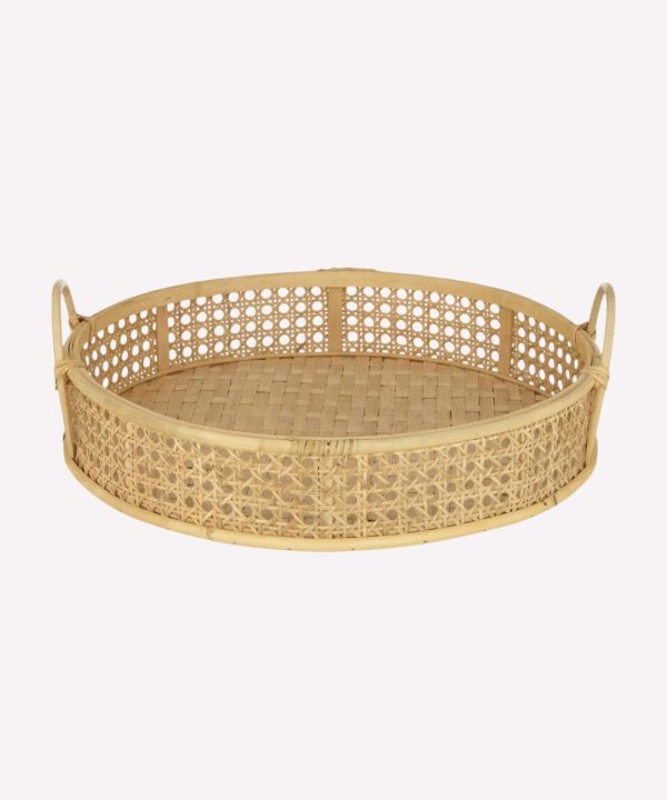 Bamboo Round Decorative Tray